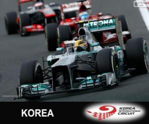 yapboz Lewis Hamilton - Mercedes - Kore uluslararası devre, 2013